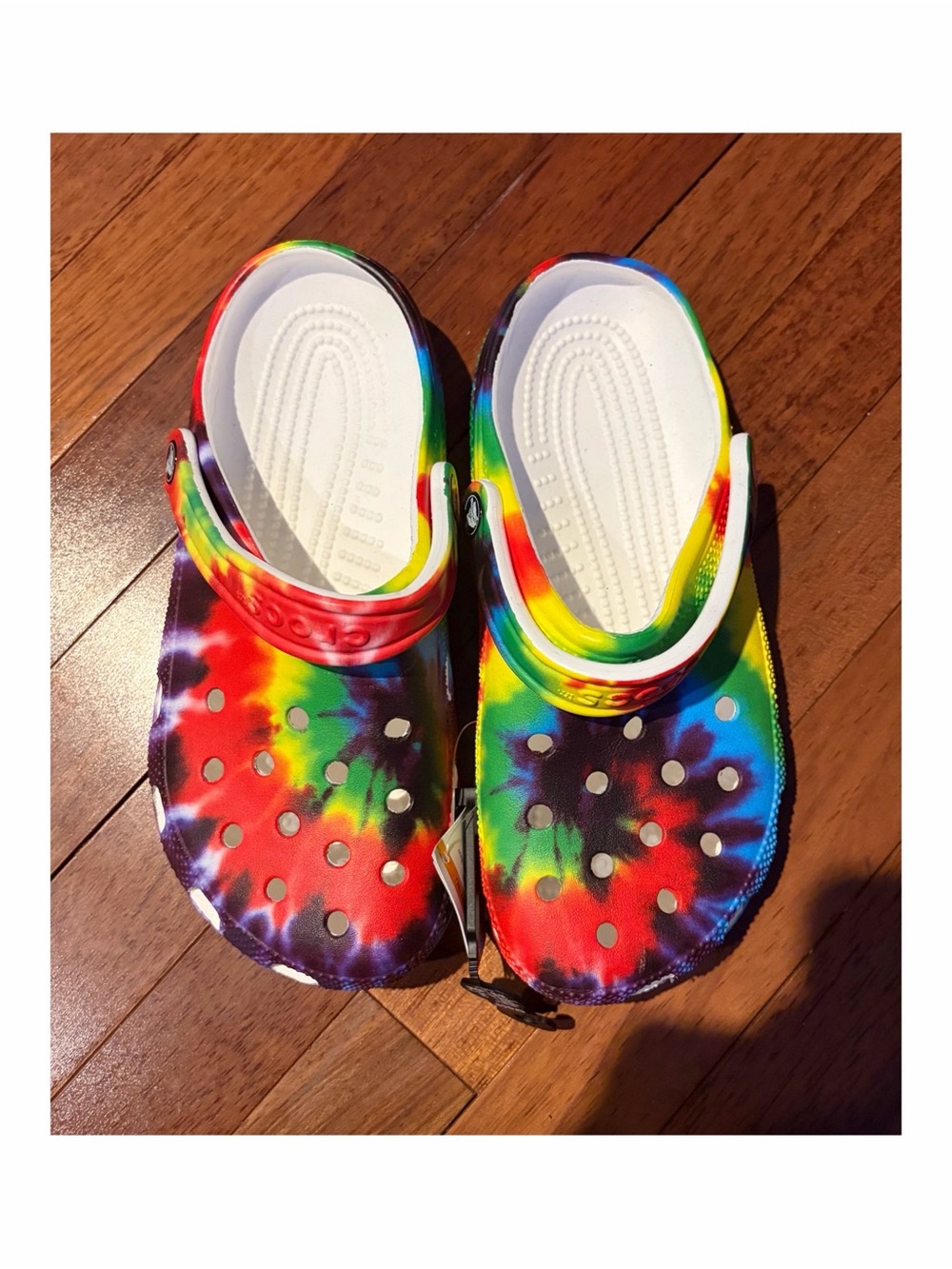 Women or Men Croc Shoes - Rainbow - Picture 3 of 4